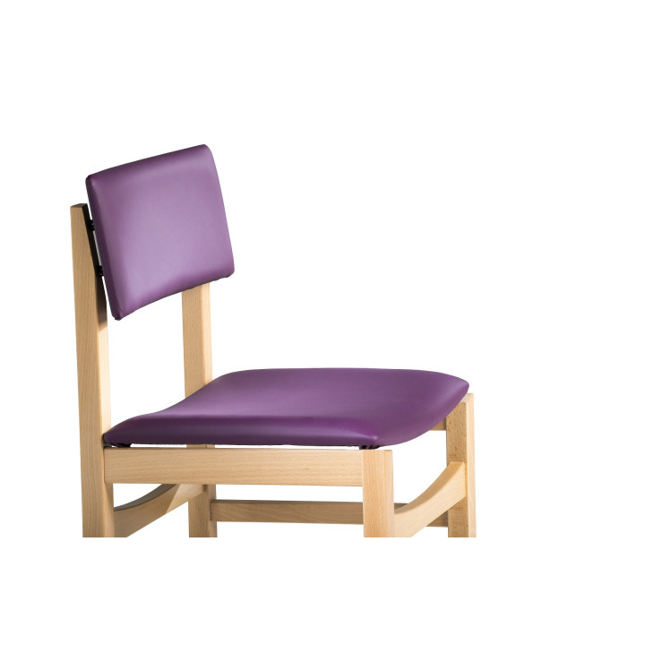 Chaise Eole 4 pieds Assise et dossier garnis
