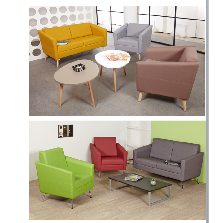 Canapé 3 places Bas dossier Wind