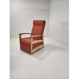 Fauteuil de repos accoudoirs bois Séréna