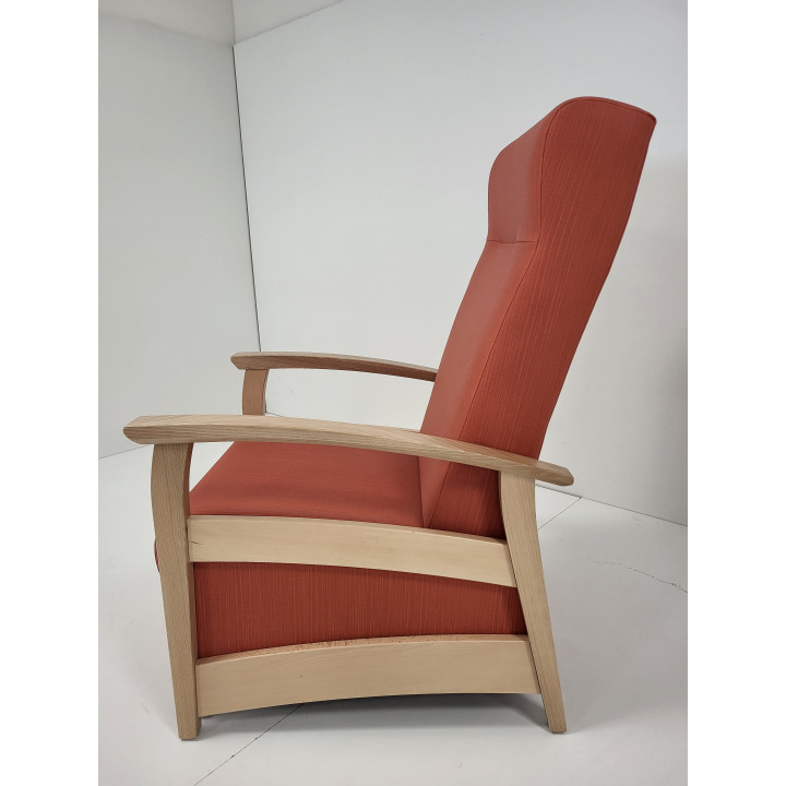 Fauteuil de repos accoudoirs bois Séréna