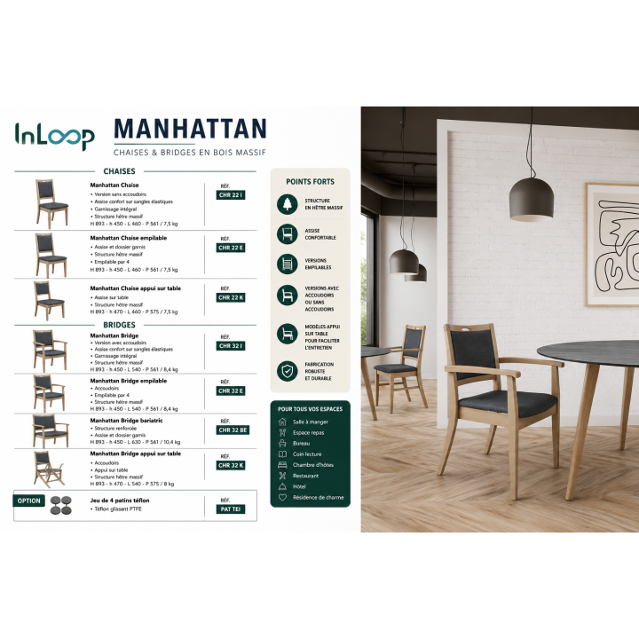 Bridge Appui sur table Manhattan