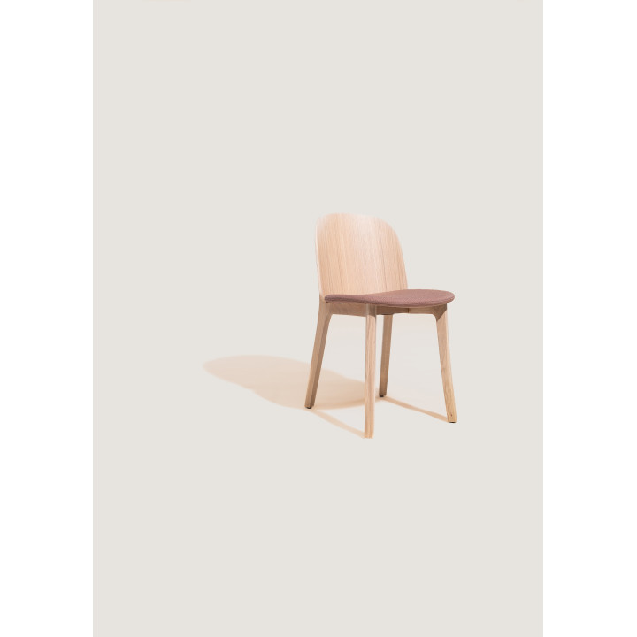 Chaise Lanas Chêne Assise tissu