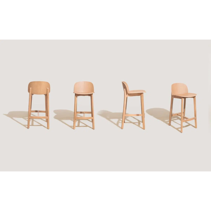 Tabouret haut Chêne Lanas
