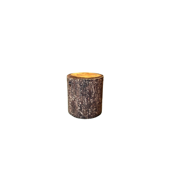 Pouf en plastique - Couleur marron foncé