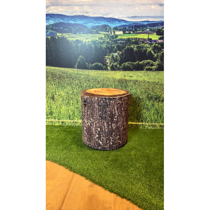 Pouf en plastique - Couleur marron foncé