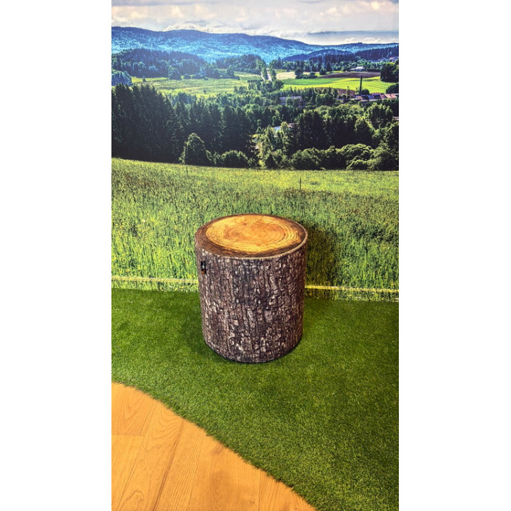 Pouf en plastique - Couleur marron foncé