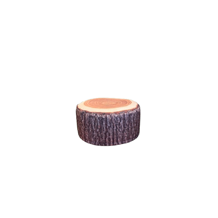 Pouf Assise en Plastique Marron Foncé