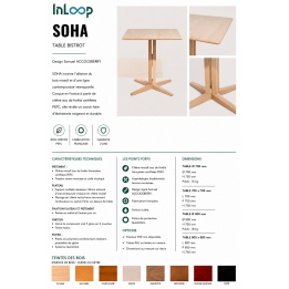 Table Chêne Soha Ø70