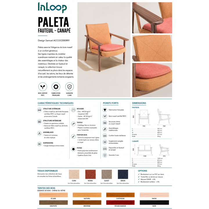 Gamme Canapés Paleta
