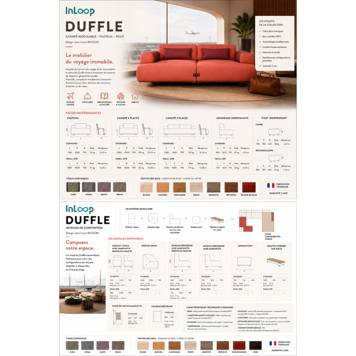 Gamme Canapés Duffle XS