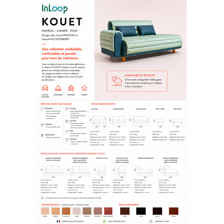 Gamme Canapés Kouet